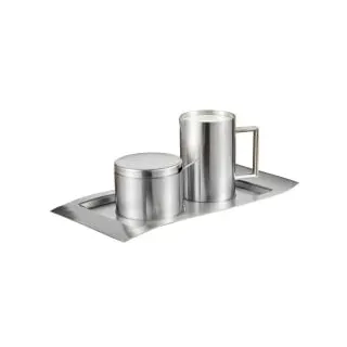 Esmeyer Milch- und Zucker-Set WAVE silber