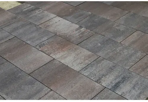 Mr. GARDENER Terrassenplatte »Premia«, LxBxS: 50 x 25 x 4 cm, muschelrot - grau