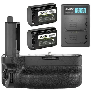 ayex Batteriegriff VG-C4EM + 2xNP-FZ100 Akku + USB-Ladegerät für zB Alpha 1 a9II a7IV