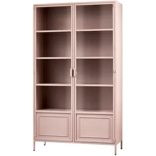 Woood Vitrine Ronja aus Metall, Rosa