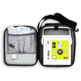 AED Defibrillator SMARTY SAVER, vollautom. Auslösung, Umschalter Erwachsene/Kinder auf Kleinkinder-Modus, Kombi-Elektroden, MDR-zertifiziert