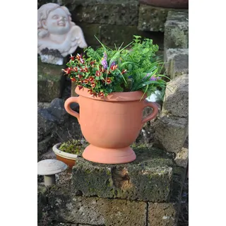 Kunert-Keramik Blumenkübel,Spanien,Pokal,Handarbeit,29cm,sehr hübsches Pflanzgefäß
