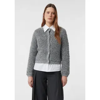 Comma, comma Strickjacke mit Knopfleiste, Anthrazit, 42