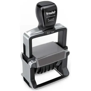 Trodat Datumstempel mit Text individualisierbar 5460 selbstfärbend schwarz mit Logo, 1 St.