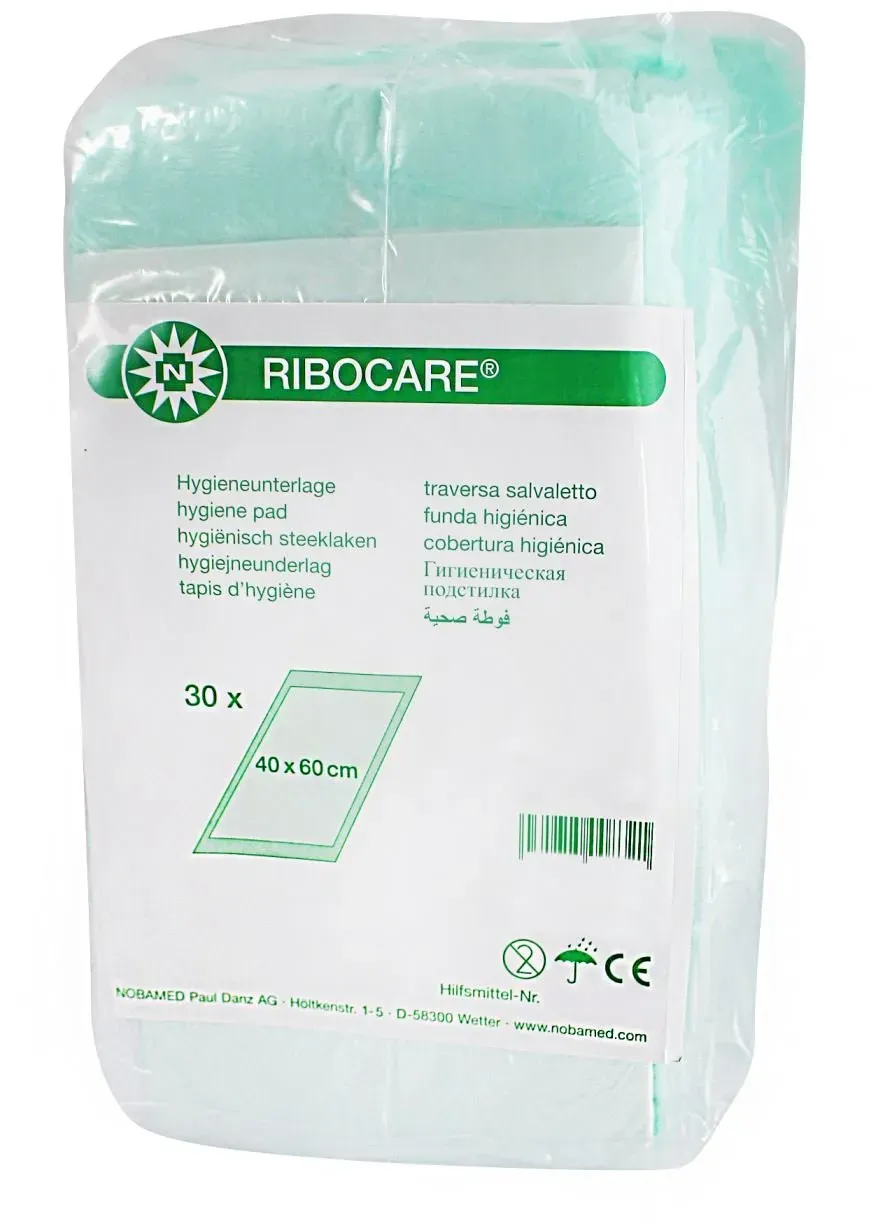 Noba Ribocare Krankenunterlagen 30 Stück 40 x 60 cm, 12-lagig