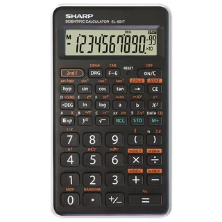 Sharp EL-501T Taschenrechner 12 Ziffern, Weiß