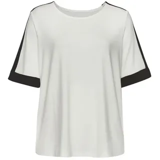 VIVANCE Kurzarmshirt Damen weiß-schwarz Gr.32/34