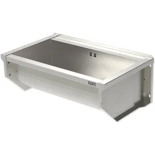 KUNe SOLIDUM 70 - Ausgussbecken Edelstahl zur Wandmontage - Außenmaße 78 x 47 x 28 (BxTxH) cm