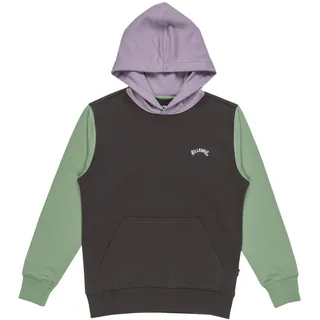 BILLABONG Hoodie "Arch Block", Kinder, Gr. 16(165-172cm), grau (raven), [Hauptstoff] 55% Baumwolle, 25% Baumwolle, 20% Polyester, Sweatshirts