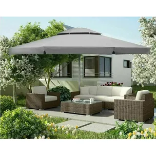 Sonnenschirm 5,5m Gastroschirm 5m Marktschirm inkl. Ständer,Platten - von Lukip!