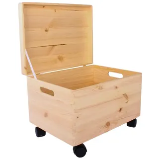 sevico Holzkiste 40 x 30 x 23 cm 1-tlg. beige