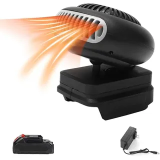 Auto Heizung mit Akku, Mini-Akku-Heizlüfter mit Kippschutz, wiederaufladbare USB-Heizung für Camping, Zelt, Büro, Auto und Golfwagen
