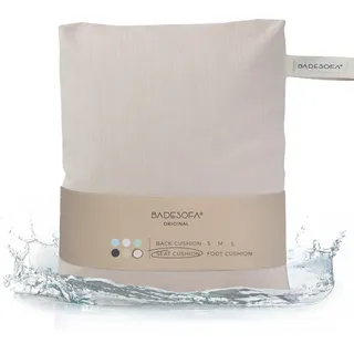 Badesofa BADESOFA® Badewannen-Sitzkissen | Revolutionärer Komfort für Badewanne, Dusche & Whirpool | Waschbares & schnell Trocknendes Bade-Kissen in Perlmutt | Wellness Badewannen-Zubehör Handmade in EU