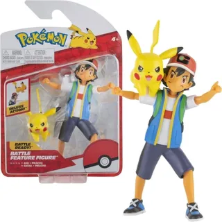 Jazwares Pokémon - Battle Feature Figure Ash Pikachu