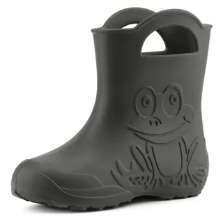 Ladeheid Eva Kinder Gummistiefel für Jungen Mädchen Regenschuhe Bequeme und wasserdichte Regenstiefel Kinder LA-CA-01