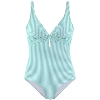 S.Oliver Badeanzug Damen mint-weiß Gr.42 Cup A/B