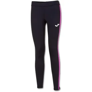 Joma Combi Basic Lange Sporthose, Damen, schwarz-rosa, 2XS