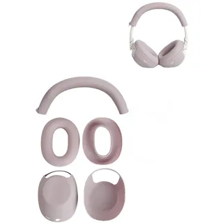 Hülle für Sony WH-1000XM6, yystao Kopfhörer-Ohrpolster kompatibel mit Sony WH-1000XM6, Kopfbügelhülle für Sony WH-1000XM6, 3 in 1 Rundumschutz, Tropffest, Schweißfest, Rosengrau