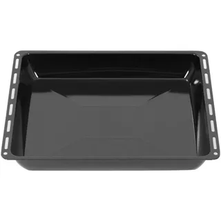 ICQN Backblech 465 x 370 x 60 mm Tief, Emailliert Fettpfanne für Backofen und Herd, Passend für Bosch Siemens Neff Constructa, Kratzfest & Rostfrei, 46,5 x 37 cm