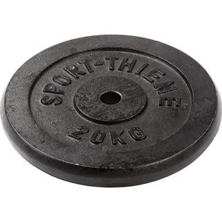 Sport-Thieme Hantelscheibe Hantelscheibe Gusseisen 20 kg schwarz