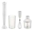 Alessi MDL10S W Plissé Stabmixer Set 4-tlg, Weiss