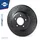 GRAPHITE DRILLED SLOTTED PLUS RT 12035-GL T5