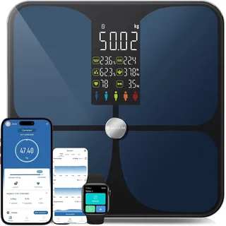 Lepulse Körperfettwaage Lescale F4, Waage Mit Körperfett Und Muskelmasse, Person