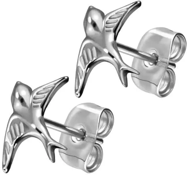 Titan Ohrstecker SCHWALBE