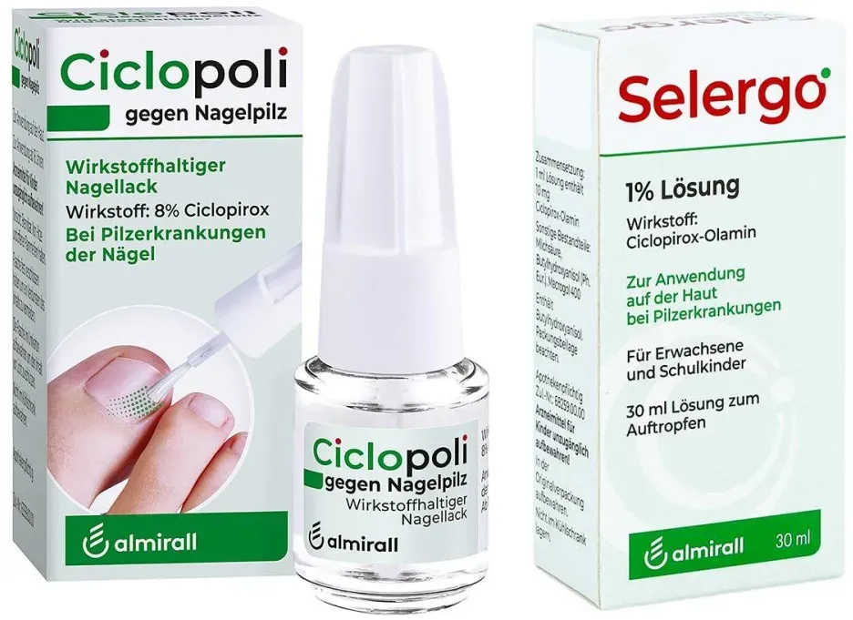 Ciclopoli gegen Nagelpilz (6.6 ml) + Selergo 1% Lösung (30 ml)