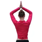 ESPARTO Yoga-Wickeljacke Wickelshirt Dhaara in Bio-Baumwolle variabel zu binden rosa S