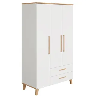 Paidi Kleiderschrank Oscar 124 x 206 cm Dekor Weiß