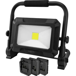 Ansmann 1600-0713 LED Strahler FL50W 18V Powertool-Akkupacks, inkl. Adapterplatten Akkubetriebenes