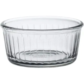 Duralex 6008AC04C1111 Ovenchef Ramequin Auflauf-, Souffléförmchen, 130ml, Glas, transparent, 4 Stück