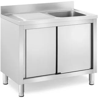 Royal Catering - 1 Becken - - Edelstahl - 400 x 400 x 240 mm
