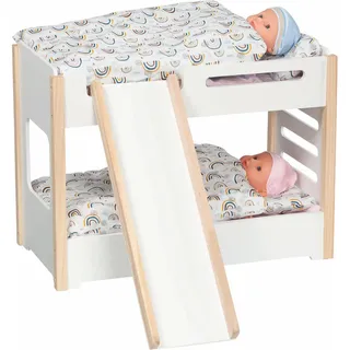 GoKi Puppen-Etagenbett mit Rutsche (ohne Puppen & Bettzeug)