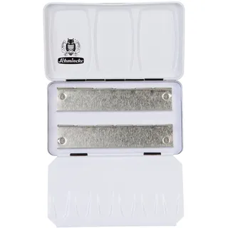 Schmincke Leerkasten für Aquarellfarben, Metall für 12 x 1/2 Näpfchen