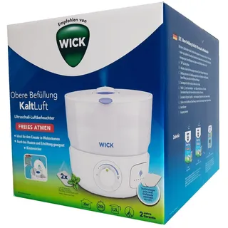 WICK KaltLuft Ultraschall Luftbefeuchter Freies Atmen Weiß mit 2,2L Wassertank