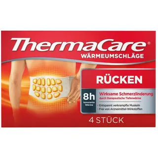 Thermacare Wärmepflaster Wärmeumschläge Stretch (Spar-Set, 4 St., dehnbar), Tiefenwärme von 40 °C wirkt gezielt weiß