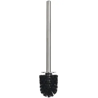 Spirella Edelstahl WC-Bürste Schwarz - Ersatz Toilettenbürste - Klobürste - Bürste - Ersatztoilettenbürste - Ersatzbürste für die Serien Bali, Crystal, Etna Glitter, Freddo, Relief, Tube