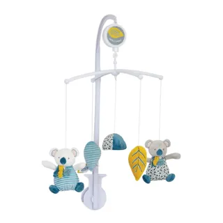 Doudou et Compagnie - Mobile mit Musik für Babys, mit Plüsch, Koala, 41 x 11 x 30 cm, Blau – Yoca Le Koala – DC3687
