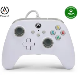 PowerA Wired Controller (PC, Xbox Series S, Xbox Series X), Gaming Controller, Weiss