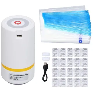 43-teiliges Filament Aufbewahrungs-Set mit Vakuumbeutel, 5V 3W Pumpe, Trockenmittel & Clips für 3D-Drucker Zubehör