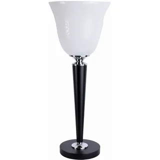 Tischleuchte schwarz Art Deco Mazda Lampe Bauhaus Leuchte Purismus Tischlampe