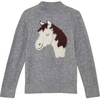s.Oliver Strickpullover mit flauschigem Pferde-Motiv