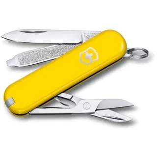 SD, Multitool, Swiss Army Knife, Geschenk, 7 Funktionen, Klinge, Nagelfeile, Gelb