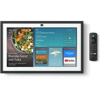 Amazon Echo Show 15 (2024) mit integriertem Fire TV und Alexa-Sprachfernbedienung Smart-Display, Schwarz