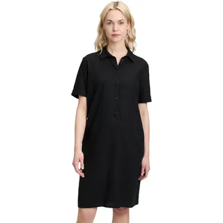 Betty Barclay Leinenkleid mit Knopfleiste in schwarz, | Gr.: 36