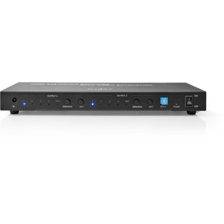 Nedis HDMI TM Matrix Switch 4x 2-Port port(s) 4x HDMITM Eingang 2x 3.5 mm / 2x HDMITM Ausgang /, Switch Box