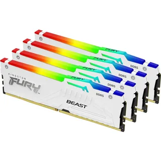 DDR5 6000MT/s RGB 64GB Kit (4x16GB) CL40 Weiß KF560C40BWAK4-64