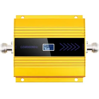 Remingtape GSM 900 MHz Mini Mobile Phone Signal Amplifier Booster Repeater mit LCD-Display 2G 3G 4G Signal Repeater Gold EU-Stecker